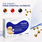 Tinfal cyclic therapy supplement box shown on a clean white background 